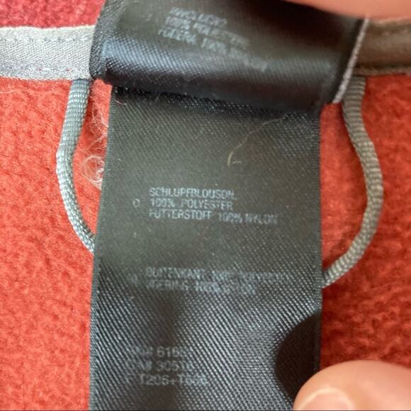 The North Face | Brick Red Full Zip Fleece Jacket S - Picture 6 of 8